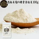 酒粕米麹の酵素食粉末 100g 酒粕 米麹 酒かす 米こうじ 酒糟 さけかす パウダー こめこうじ 乾燥 米糀 サプリメント お試し 使いやすい 砂糖不使用 砂糖なし 乾燥 粉末 酵素 発酵食品 保存料 無添加 食物繊維 亜鉛 ビタミン B